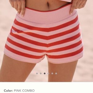 Anthropologie Striped Knit mini shorts